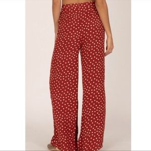 Amuse Society bright red wide leg pant